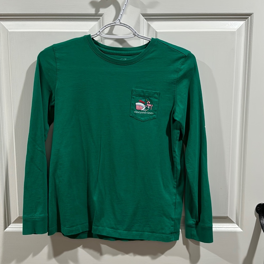 Long sleeve green T-shirt
